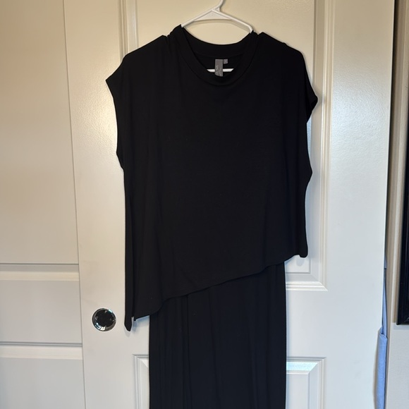 Sweaty Betty Black Mellow Midi Dress Size Small - Picture 9 of 11